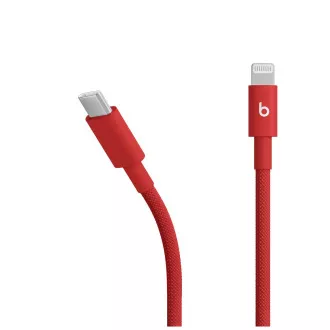 Cablu USB-C/Lightning țesut Beats (1,5 m) - Roșu rapid