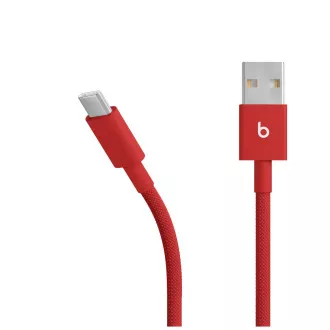 Cablu țesut Beats USB-A / USB-C (1,5 m) - Roșu rapid