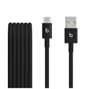 Cablu țesut Beats USB-A / USB-C (1,5 m) - Negru (2 buc)