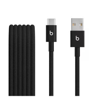Cablu țesut Beats USB-A / USB-C (1,5 m) - Negru (2 buc)
