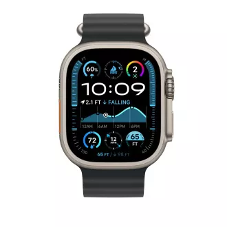Ceas Acc/49/Black Ocean Band -Natur.Titanium