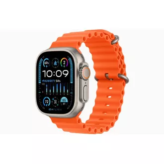 Apple Watch Ultra 2/49mm/49mm/Titan/Brățară sport/Ocean portocaliu Apple Watch Ultra 2/49mm/49mm/Titan/Brățară sport/Ocean portocaliu