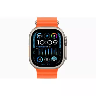 Apple Watch Ultra 2/49mm/49mm/Titan/Brățară sport/Ocean portocaliu Apple Watch Ultra 2/49mm/49mm/Titan/Brățară sport/Ocean portocaliu