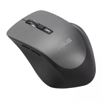 ASUS WT425/Ergonomic/Optic/Drepți/1600 DPI/Wireless USB/Gri