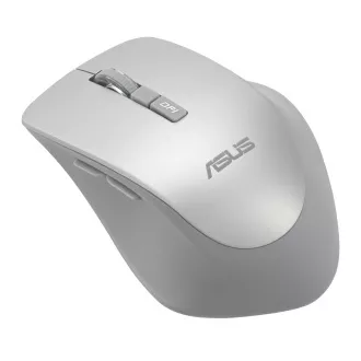 ASUS WT425/Ergonomic/Optic/Drepți/1600 DPI/Wireless USB/Argintiu