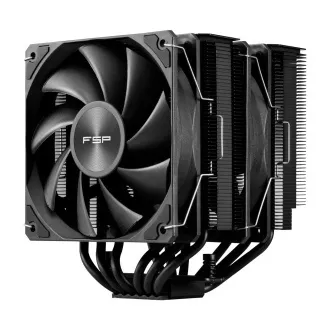 Cooler CPU dual FSP MP7-B, ventilator FDB de 120 mm, negru