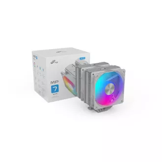 Cooler CPU dual FSP MP7-WA, ventilator FDB de 120 mm, alb