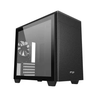 FSP CST360B/Micro Tower/Transparent/Negru