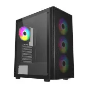 FSP M220/Midi Tower/Transparent/Negru