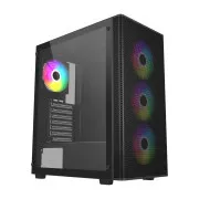FSP M220/Midi Tower/Transparent/Negru