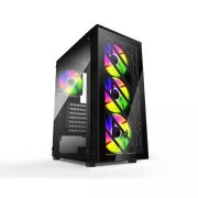 FSP CMT192/Midi Tower/Transpar./Negru