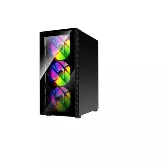 FSP CMT192/Midi Tower/Transpar./Negru