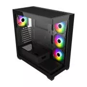 FSP M340-BA/Midi Tower/Transparent/Negru
