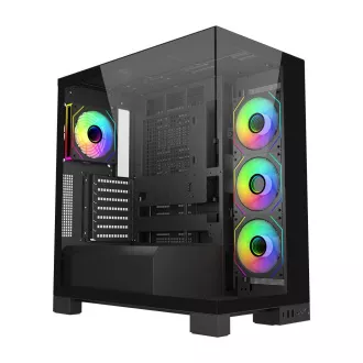 FSP M540-BA/Midi Tower/Transparent/Negru