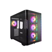 FSP M580-BA/Midi Tower/Transparent/Negru