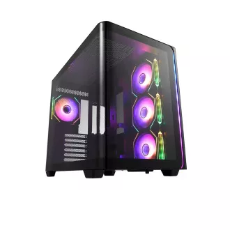 FSP M580-BA/Midi Tower/Transparent/Negru
