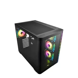 FSP M580-BA/Midi Tower/Transparent/Negru