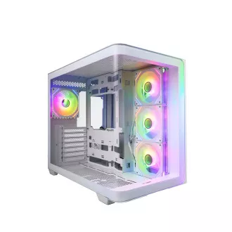 FSP M580-WA/Midi Tower/Transparent/Alb