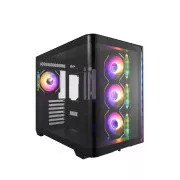FSP M580-BP/Midi Tower/Transparent/Negru