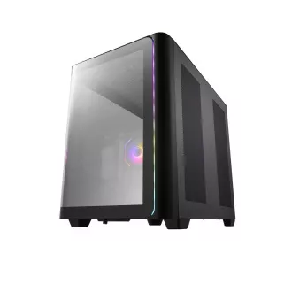 FSP M580-BP/Midi Tower/Transparent/Negru