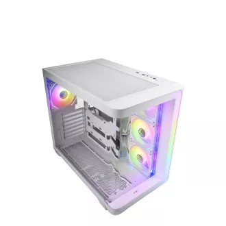 FSP M580-WP/Midi Tower/Transparent/Alb