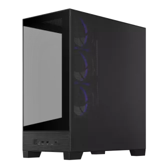 Carcasă ASUS A31 PLUS TG ARGB FANS neagră