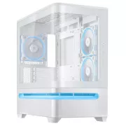 Carcasă ASUS PRIME AP202 TG ARGB FANS albă