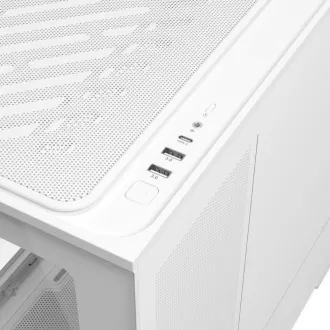 Carcasă ASUS PRIME AP202 TG ARGB FANS albă