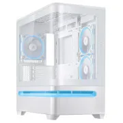Carcasă ASUS PRIME AP202 TG ARGB FANS albă