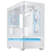 Carcasă ASUS PRIME AP202 TG ARGB FANS albă