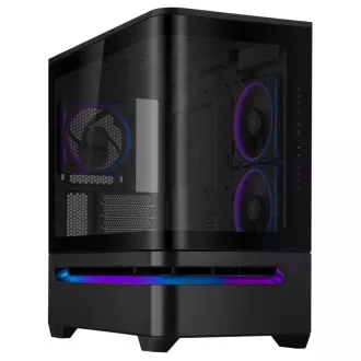 Carcasă ASUS PRIME AP202 TG ARGB FANS neagră