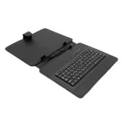 Husă din piele AIREN AiTab 3 cu tastatură USB 9.7" NEAGRĂ (layout CZ/SK/DE/UK/US)
