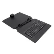 Husă din piele AIREN AiTab 3 cu tastatură USB 9.7" NEAGRĂ (layout CZ/SK/DE/UK/US)