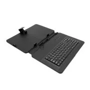 Husă din piele AIREN AiTab 4 cu tastatură USB 10" NEAGRĂ (layout CZ/SK/DE/UK/US)