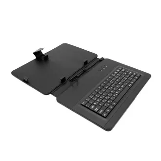 Husă din piele AIREN AiTab 4 cu tastatură USB 10" NEAGRĂ (layout CZ/SK/DE/UK/US)