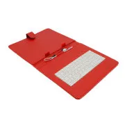 Husă din piele AIREN AiTab 3 cu tastatură USB 9.7" ROȘIE (layout CZ/SK/DE/UK/US..)