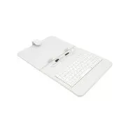 Husă din piele AIREN AiTab 2 cu tastatură USB 8" ALBĂ (layout CZ/SK/DE/UK/US)