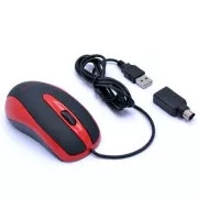 AMEI AM-M801/Office/Optical/Wired USB/Negru-roșu