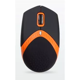 AMEI AM-M101O/Ergonomic/Optic/1600 DPI/USB cu fir/Negru-Portocaliu