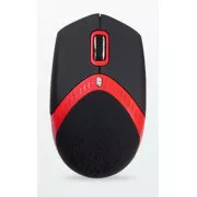 AMEI AM-M101R/Ergonomic/Optic/1600 DPI/USB cu fir/Negru-Roșu