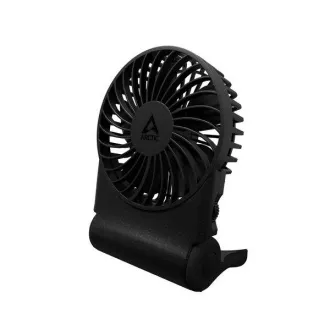 ARCTIC Summair 2Go (Negru) - Ventilator de buzunar reîncărcabil cu suport (durată de viață a bateriei de 74 de ore și variație)