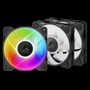 ARCTIC P12 Pro A-RGB (Pachet de 3) - Ventilator A-RGB PWM de 120 mm cu divizor de cablu