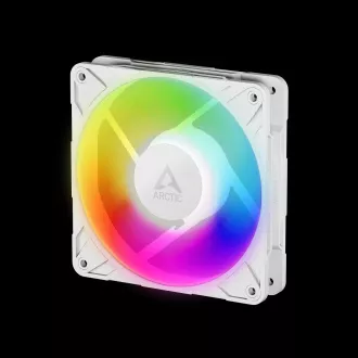 ARCTIC P12 Pro A-RGB (alb) - Ventilator PWM A-RGB de 120 mm cu splitter de cablu