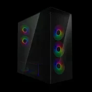 ARCTIC Xtender (Negru) fereastră neagră fără GPU