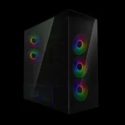 ARCTIC Xtender (Negru) fereastră neagră fără GPU