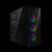 ARCTIC Xtender (Negru) fereastră neagră cu GPU