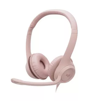 Brusc. set Logitech Stereo USB Headset H390,roz Brusc. set Logitech Stereo USB Headset H390,roz