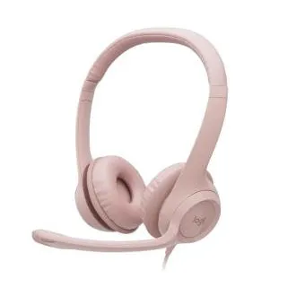 Brusc. set Logitech Stereo USB Headset H390,roz