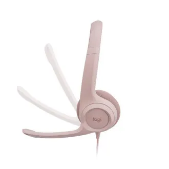 Brusc. set Logitech Stereo USB Headset H390,roz