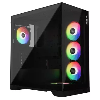 ADATA XPG INVADER X/Midi Tower/Transpar./Negru